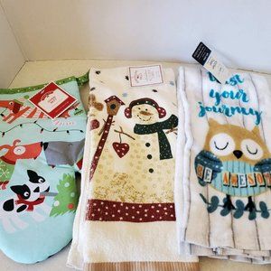 Kitchen Towel/Mitt Assortment - 1 Kitchen Mitt/3 Towels